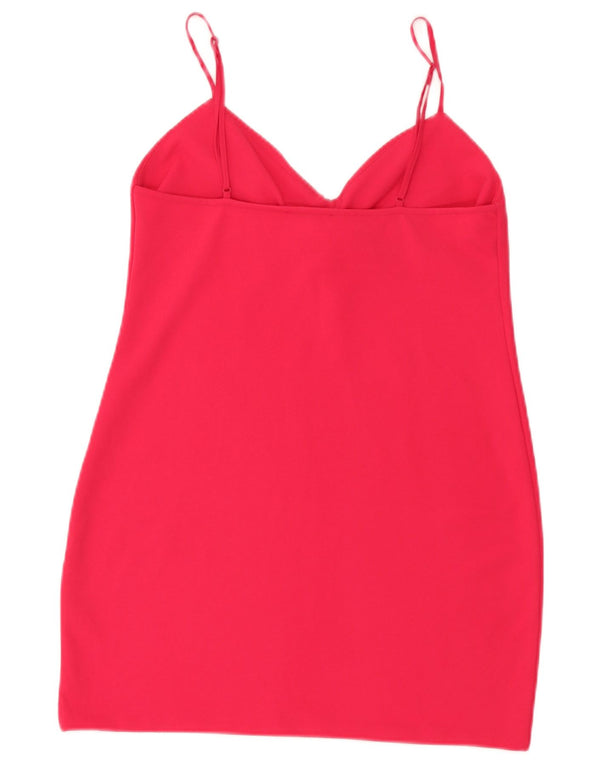 Abito corto a sottoveste da donna Zara UK 12 rosa medio