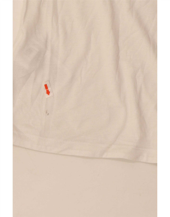 Canotta grafica da donna Adidas UK 8/10 piccola poliestere bianco