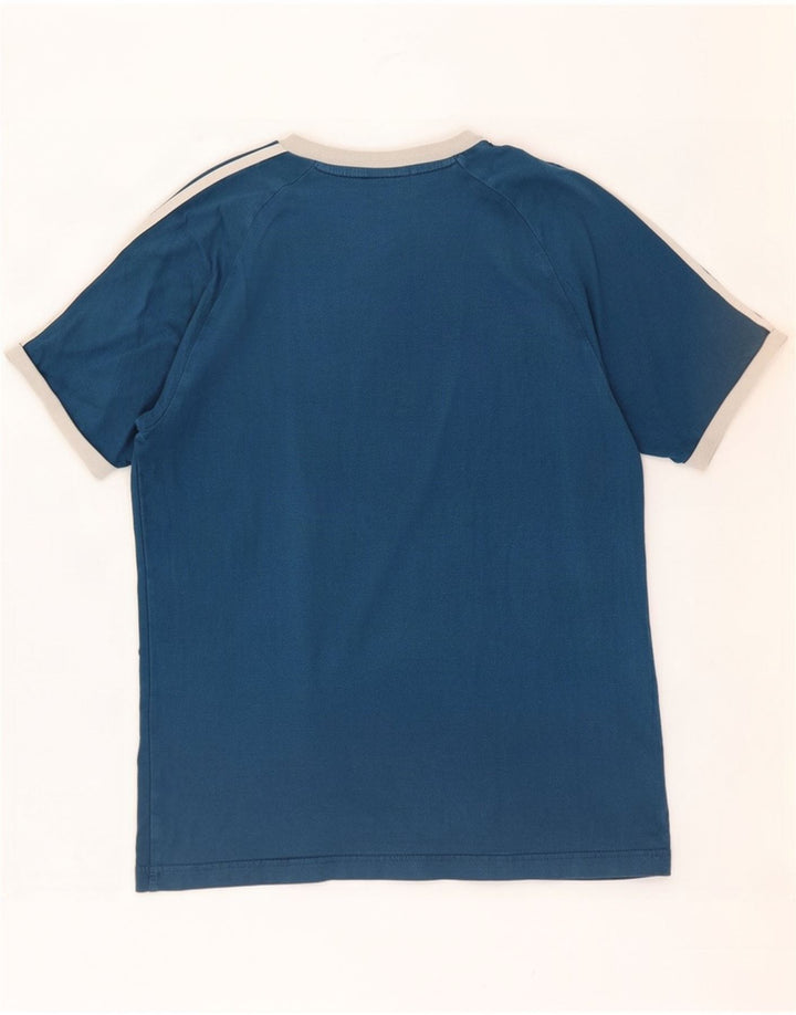 T-shirt da uomo Adidas Top in cotone blu medio