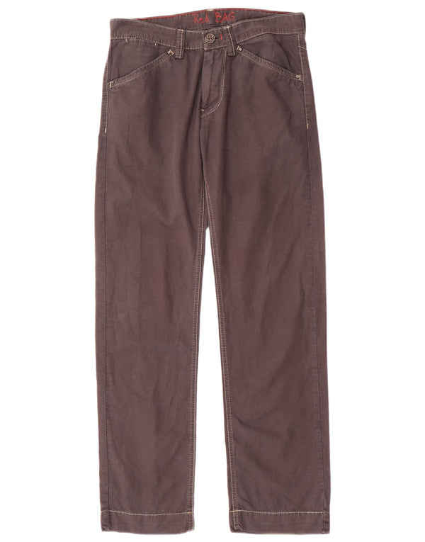 Pantaloni casual dritti da uomo Murphy & Nye W31 L32 in cotone marrone