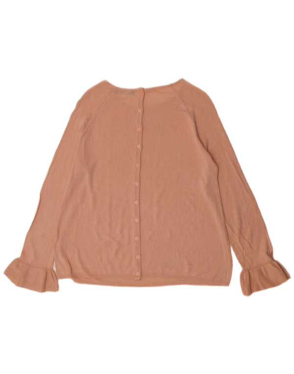 Maglione maglione con scollo a barca da donna Marks & Spencer UK 12 Acrilico rosa medio