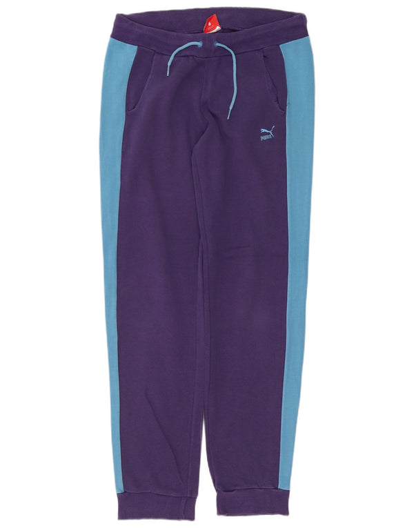 Pantaloni da tuta da donna Puma Joggers UK 10 Small Purple Colourblock