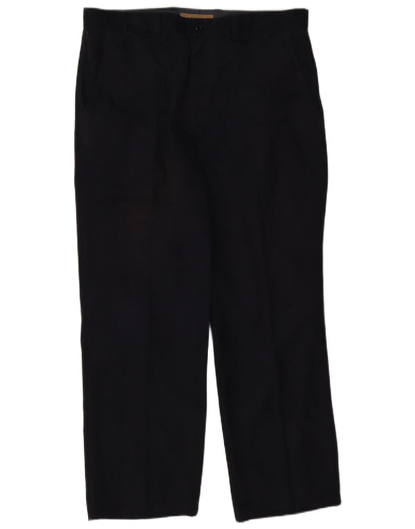 Pantaloni chino dritti da uomo Avirex W36 L28 cotone blu navy