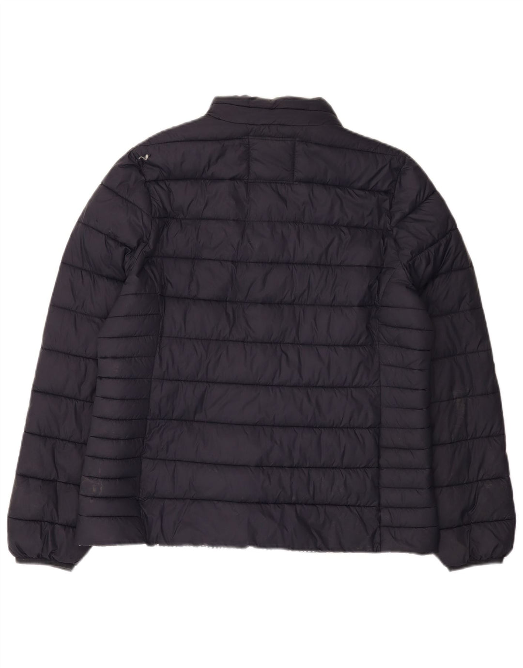 CREW CLOTHING Giacca imbottita da donna UK 16 Large in nylon blu navy