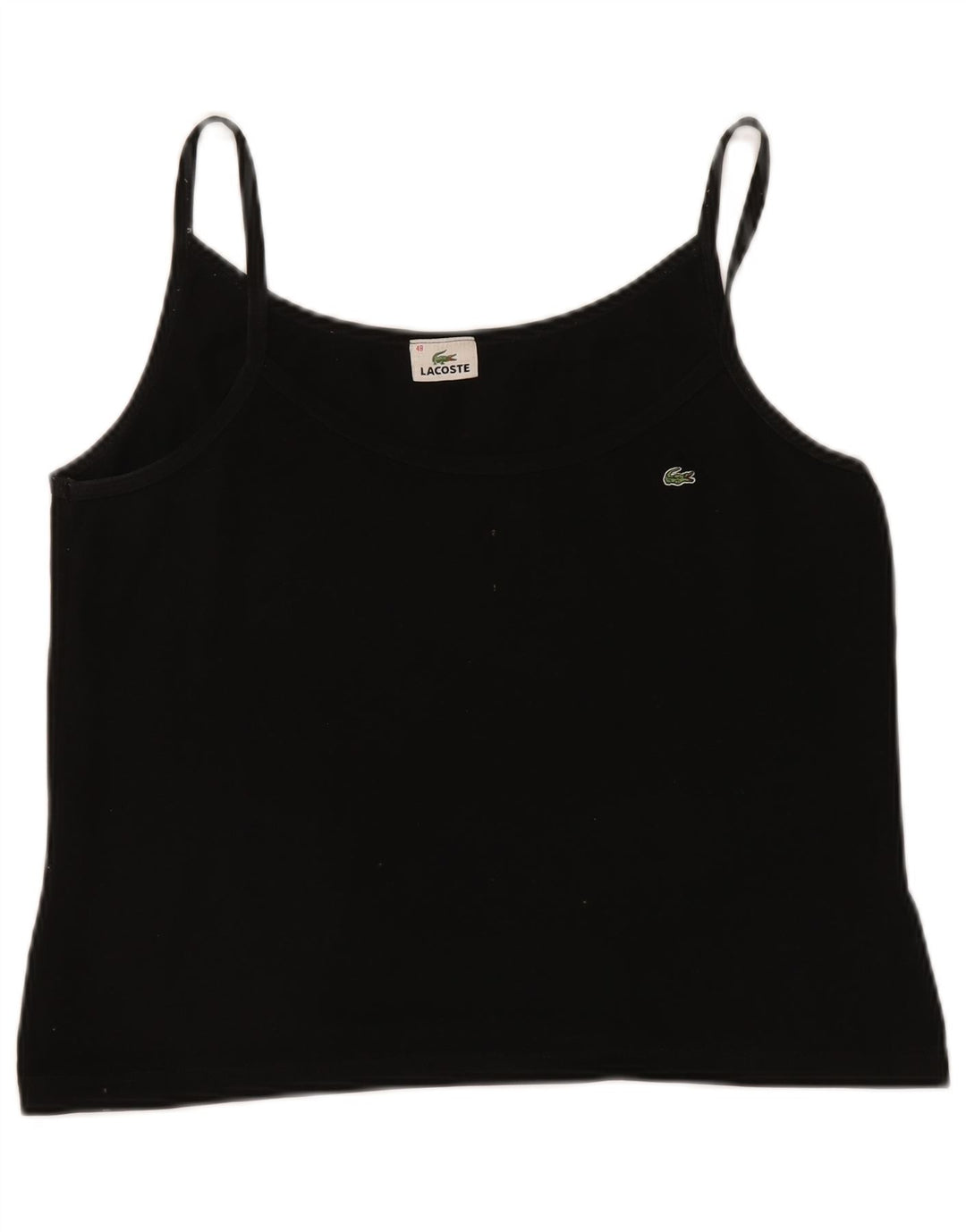 Canotta da donna Lacoste taglia 48 XL cotone nero