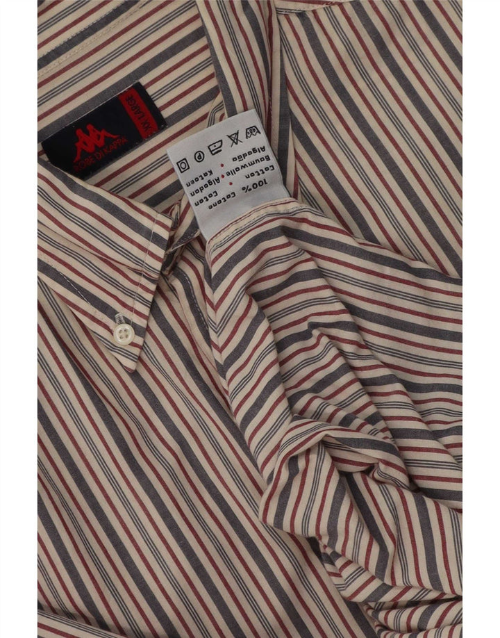 Camicia Kappa Uomo 2XL Cotone Rigato Multicolore