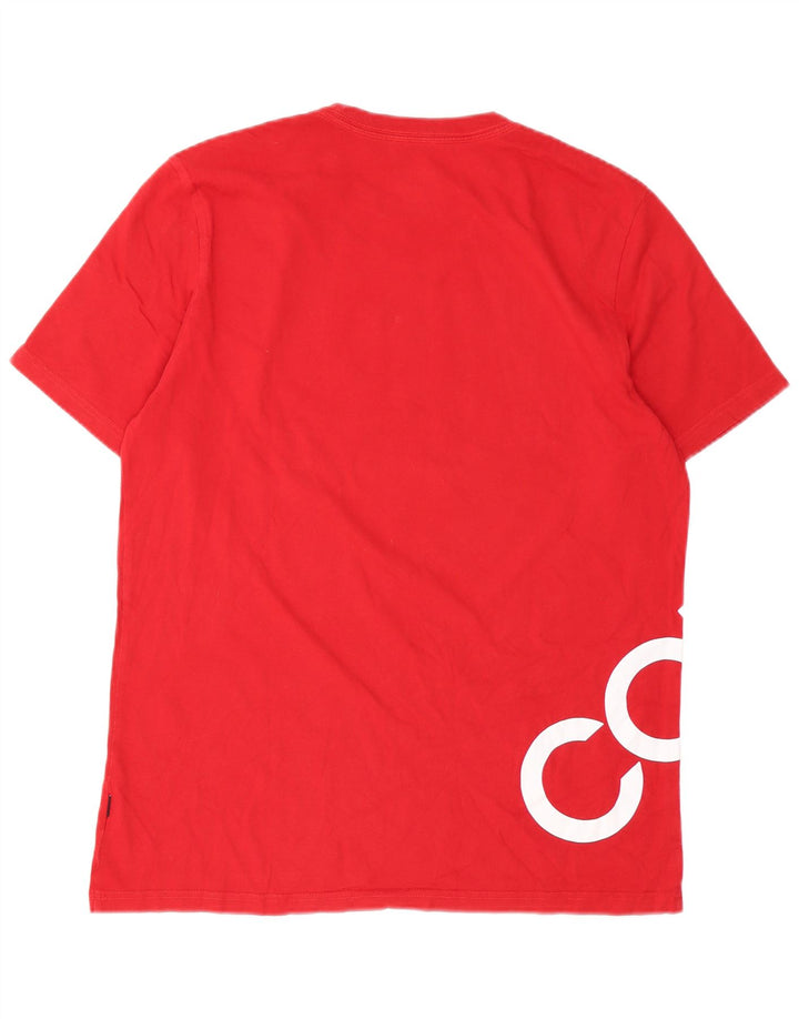 T-shirt grafica da uomo Converse Top in cotone rosso medio