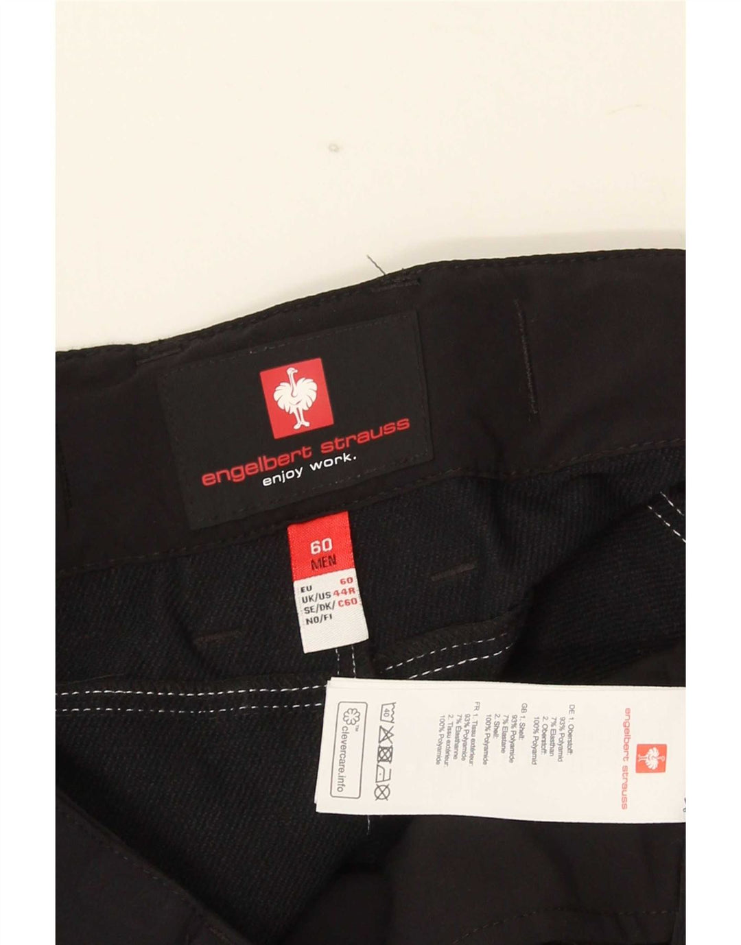 Pantaloncini cargo da uomo Engelbert Strauss UK 44 2XL W40 Poliammide nera