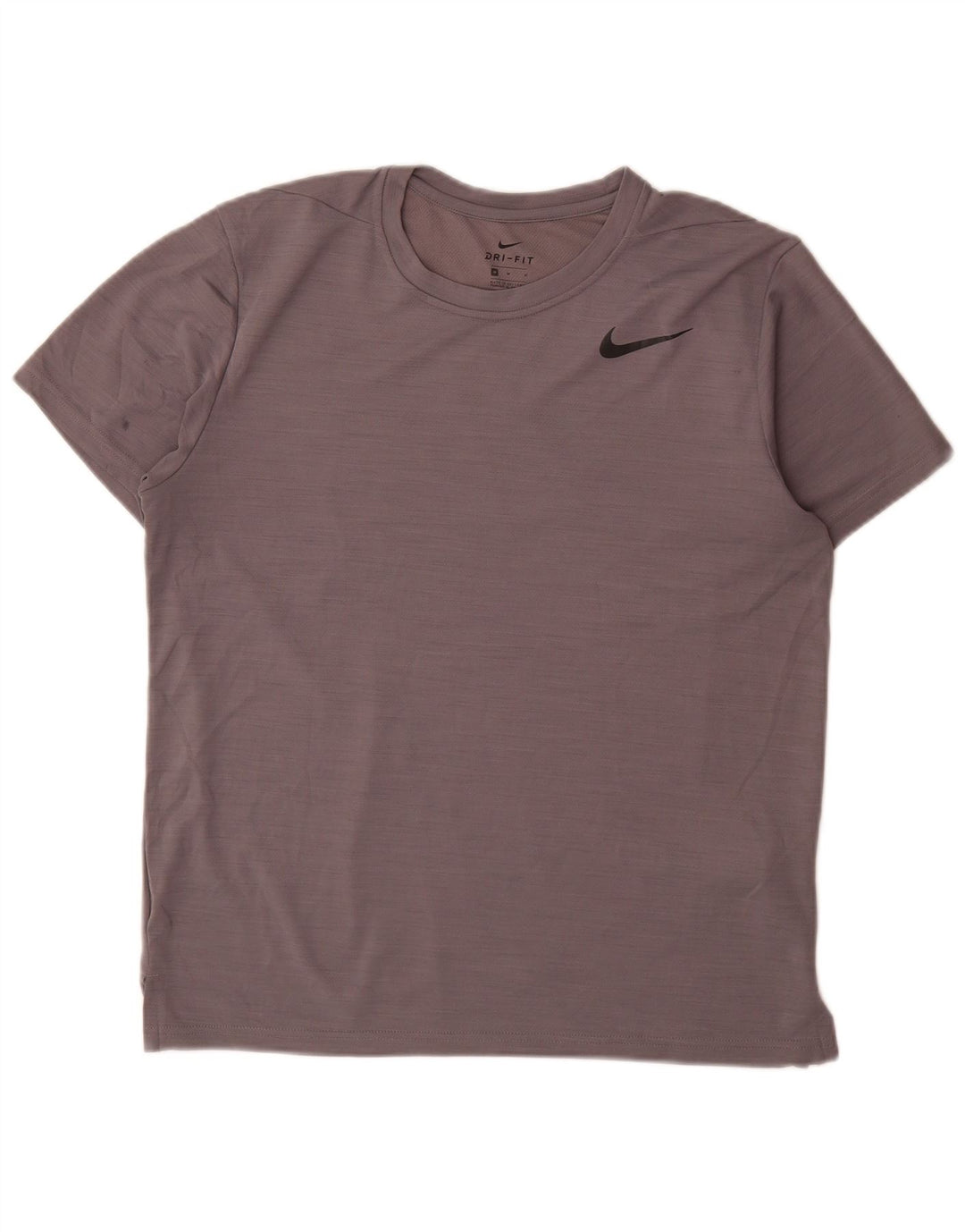 T-shirt Nike Dri Fit da uomo in poliestere chiazzato grigio medio
