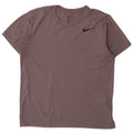 T-shirt Nike Dri Fit da uomo in poliestere chiazzato grigio medio