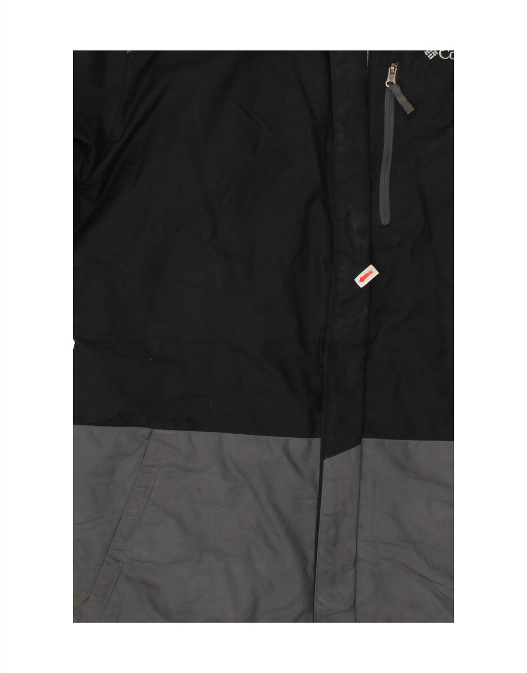 COLMAR Boys Hooded Windbreaker Jacket 14-15 Years Large Black Colourblock Vintage Colmar and Second-Hand Colmar from Messina Hembry 