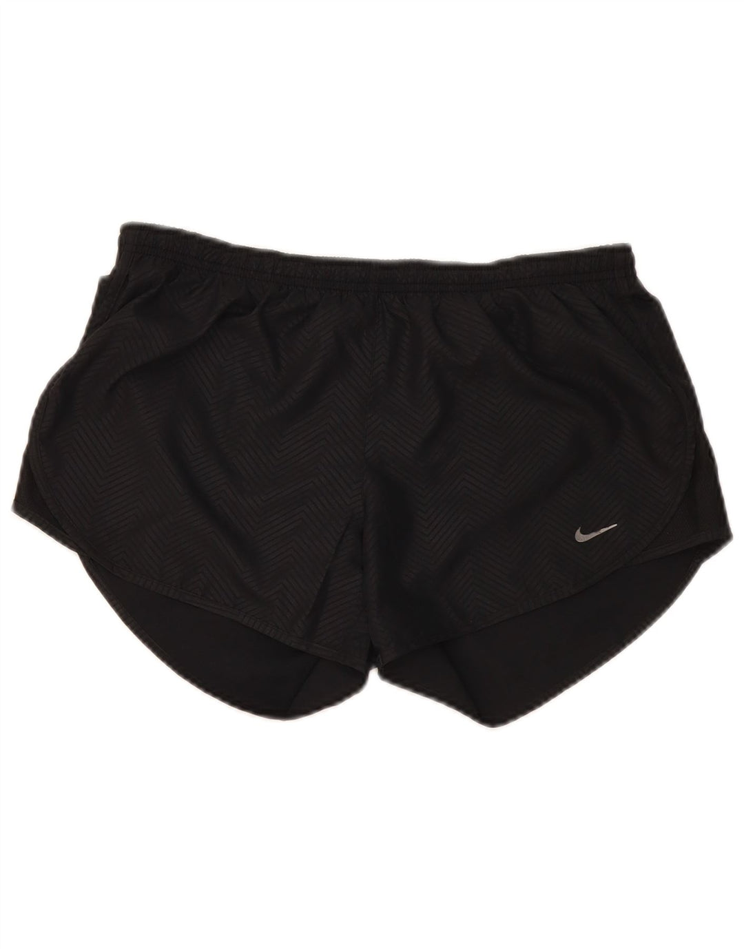 Pantaloncini sportivi Nike Dri Fit da donna UK 14 Medium Black Chevron Poliestere