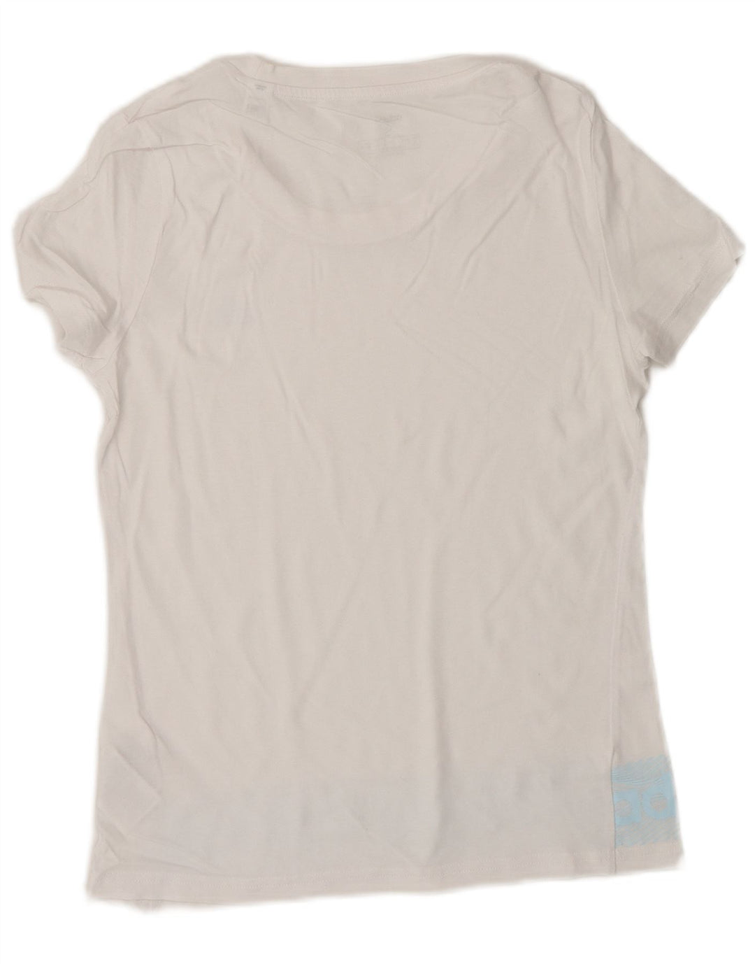 T-shirt grafica da donna ADIDAS Top UK 8/10 piccola in cotone bianco