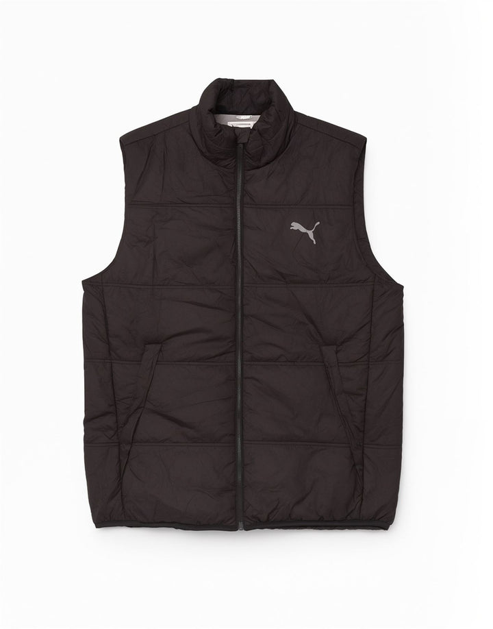Gilet imbottito con grafica Puma da uomo UK 42 XL poliestere nero