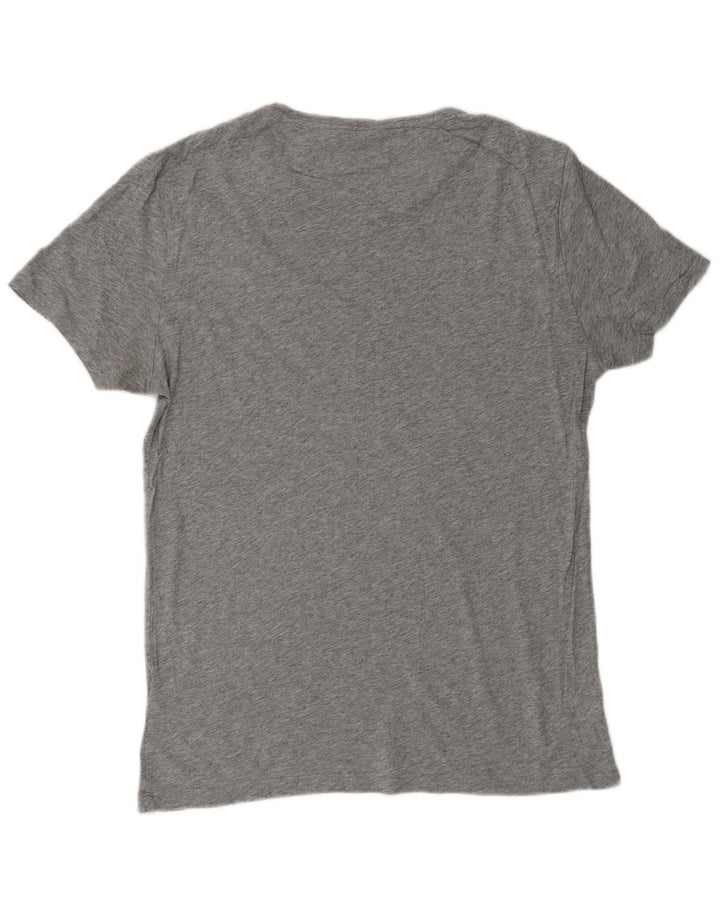 CALVIN KLEIN T-shirt grafica da uomo Top in cotone mélange grigio medio