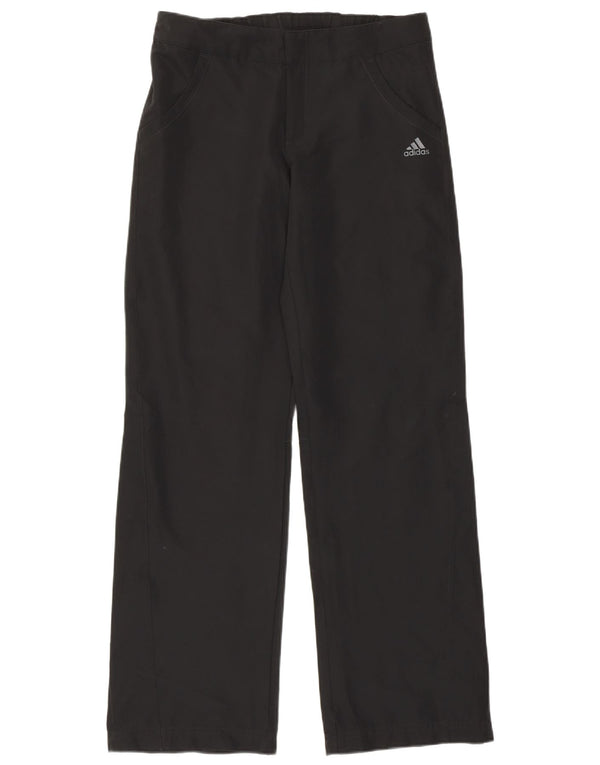 Pantaloni dritti da donna Adidas UK 12 Medium W30 L31 poliestere nero