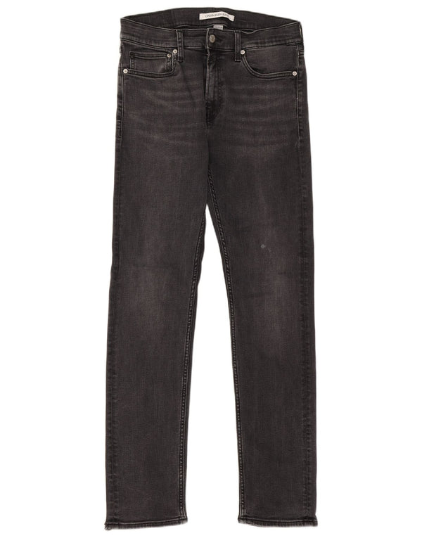 Jeans slim da uomo Calvin Klein W32 L32 cotone nero