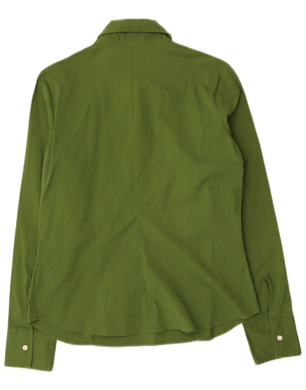 Camicia pullover da donna Benetton UK 12 Cotone verde medio
