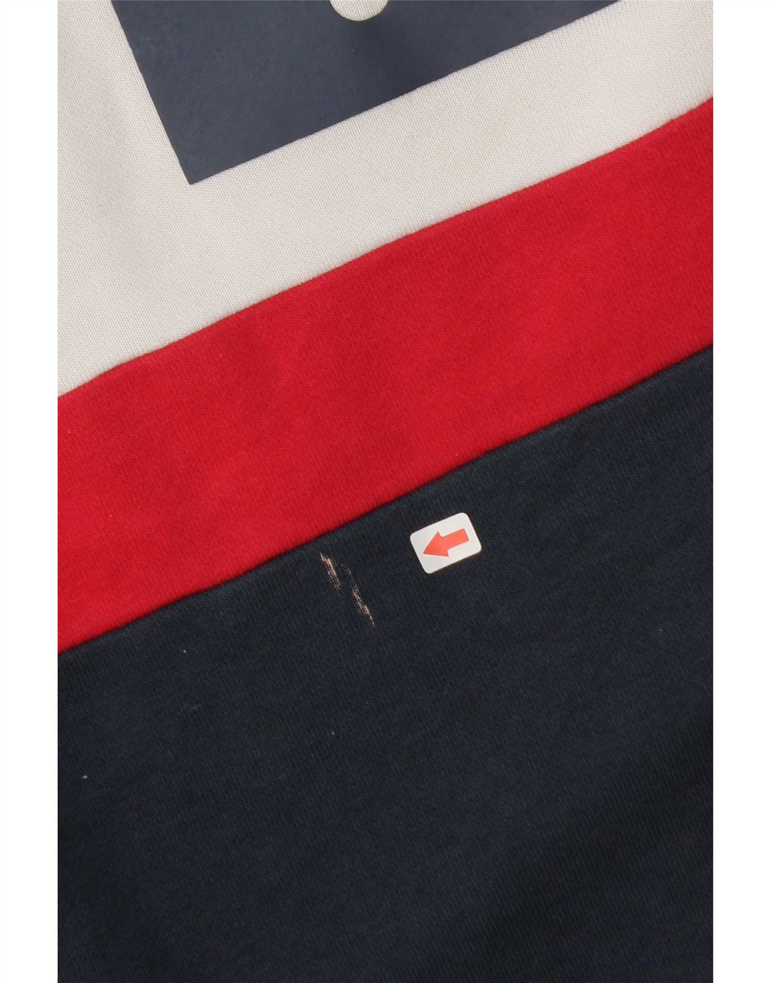 Fila Felpa grafica da uomo Maglione grande in cotone color block multicolore