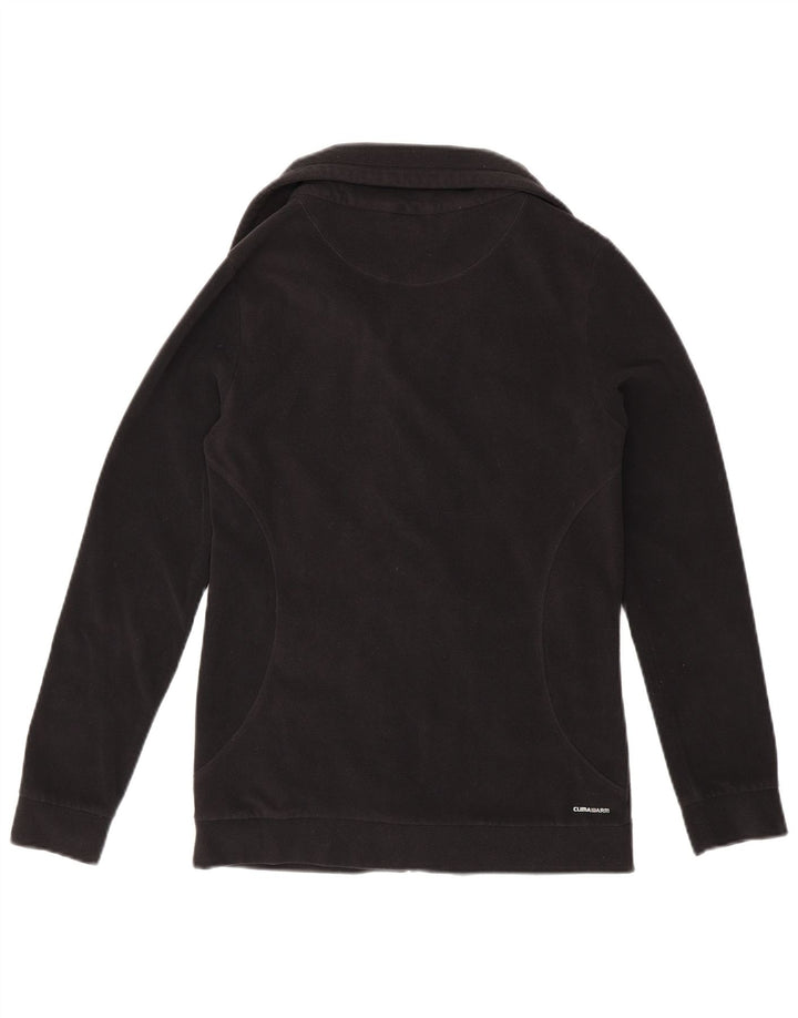 ADIDAS Womens Climawarm Fleece Jacket UK 16 Large Black Polyester