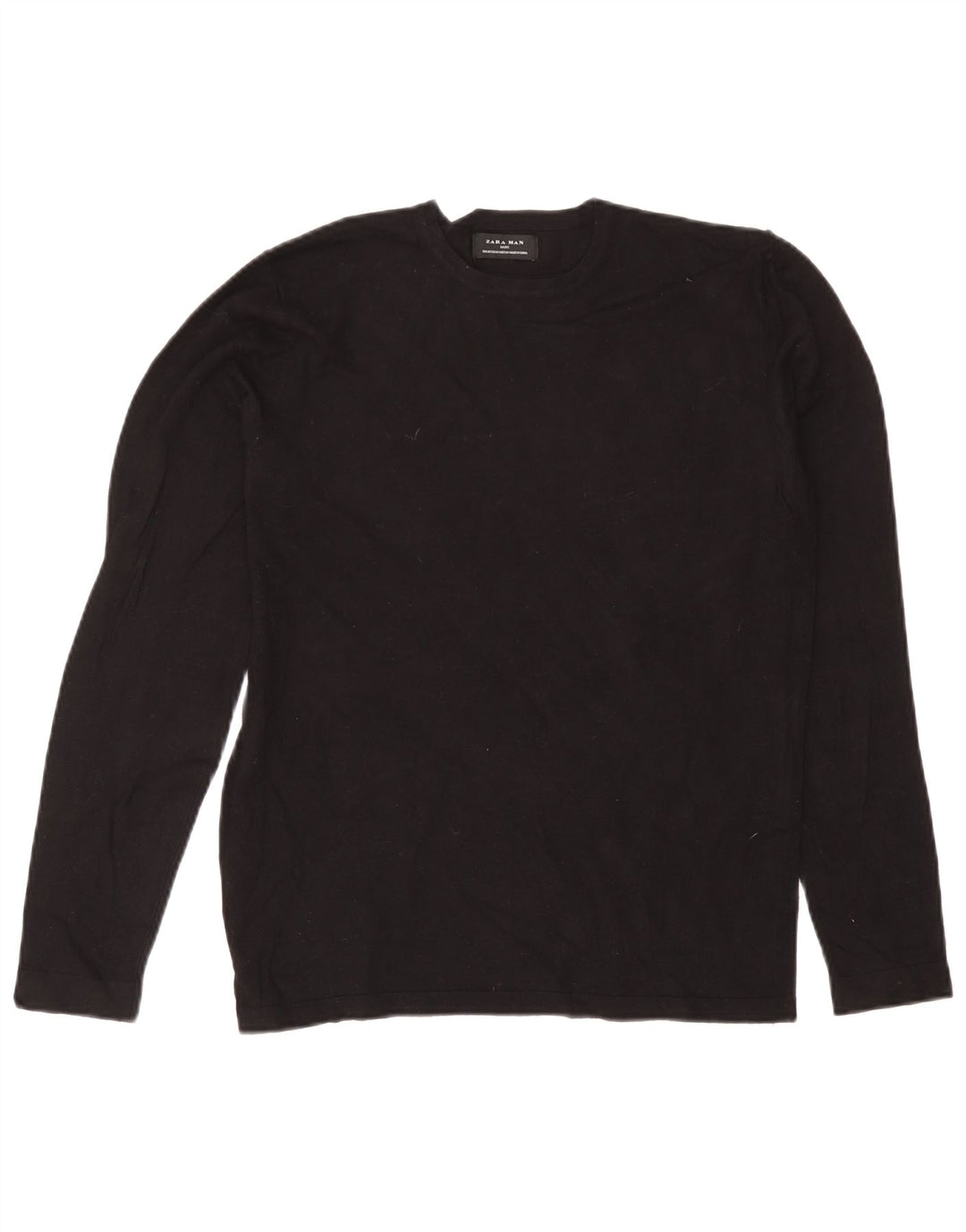 Maglione maglione girocollo da uomo Zara nero medio