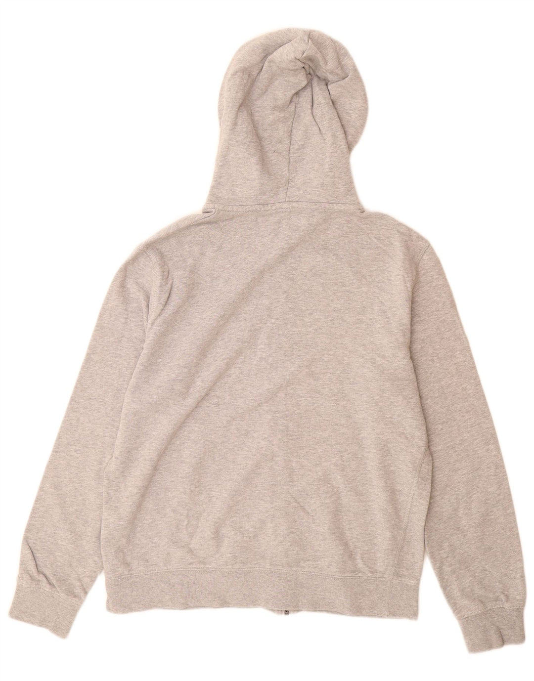Maglione con cappuccio e zip da uomo Marks & Spencer in cotone screziato grigio medio
