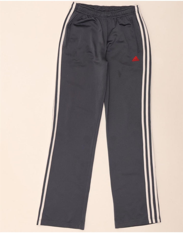 Pantaloni della tuta da ragazzo Adidas 15-16 anni in poliestere grigio