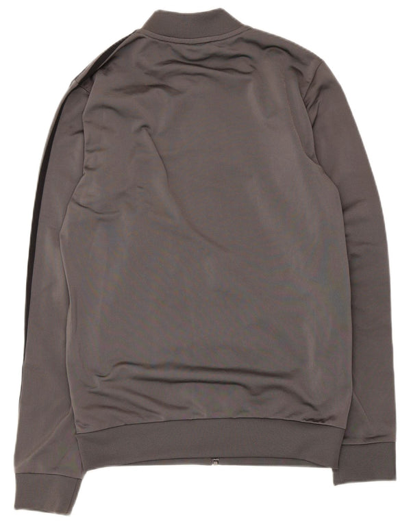 Giacca da ginnastica da uomo Adidas XS in poliestere grigio
