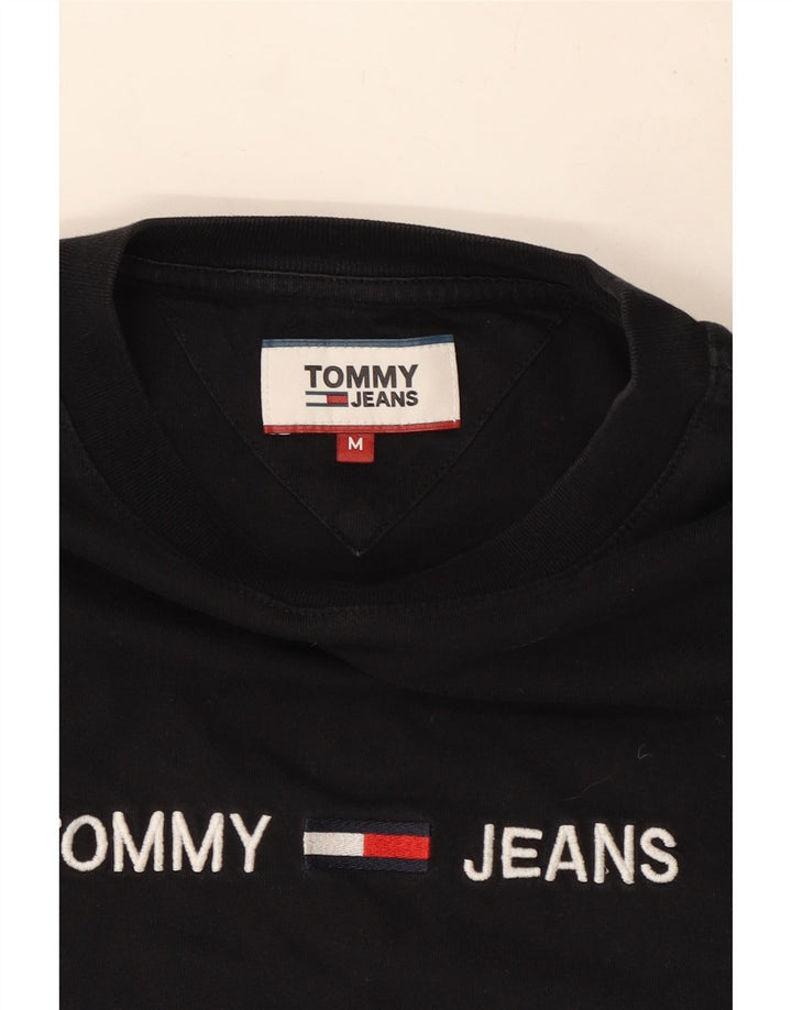 T-shirt grafica da uomo Tommy Hilfiger Top nera media