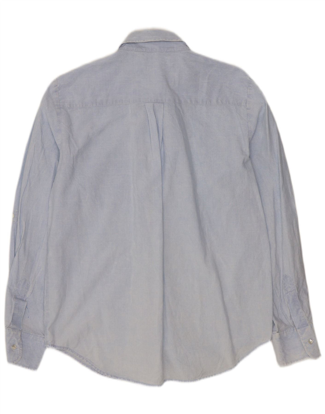 Camicia da Donna ZARA UK 14 Cotone gessato blu medio