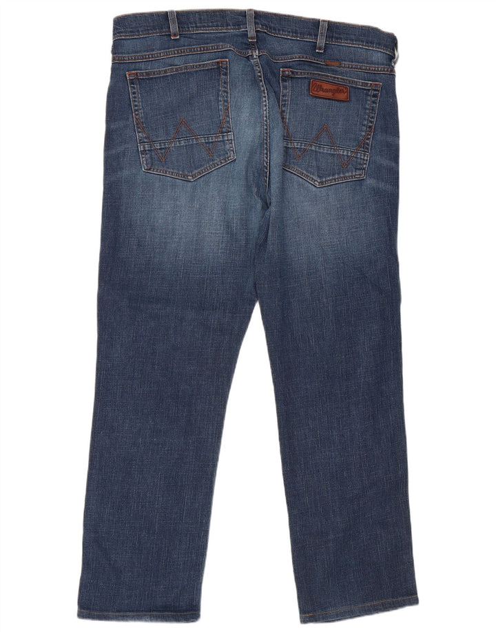 Jeans dritti da uomo Wrangler W38 L29 Blu Navy