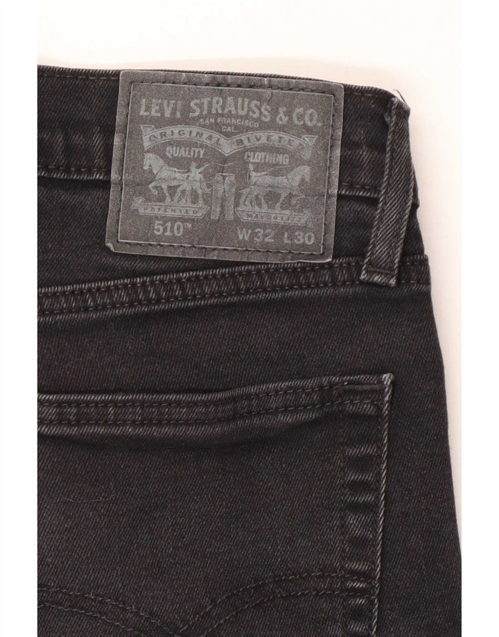 Jeans Levi's Uomo 510 Skinny W32 L30 Cotone Grigio