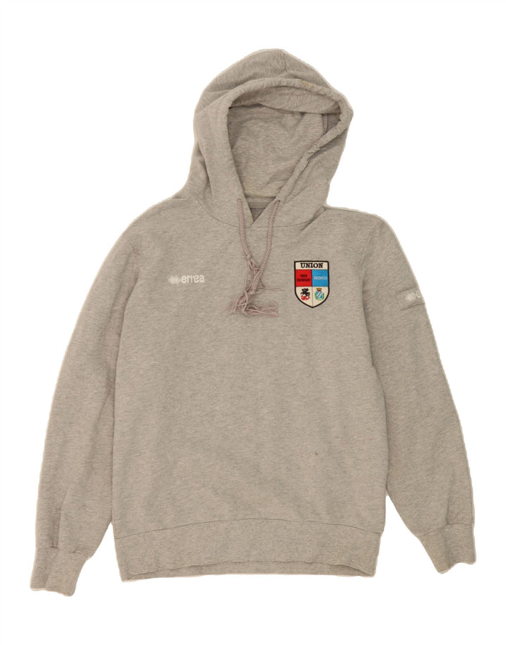 ERREA Mens Hoodie Jumper Large Grey Cotton Vintage Errea and Second-Hand Errea from Messina Hembry 