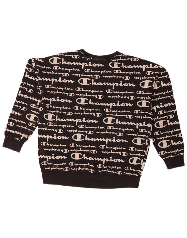 Felpa grafica Champion per ragazze 15-16 anni 2XL Nera