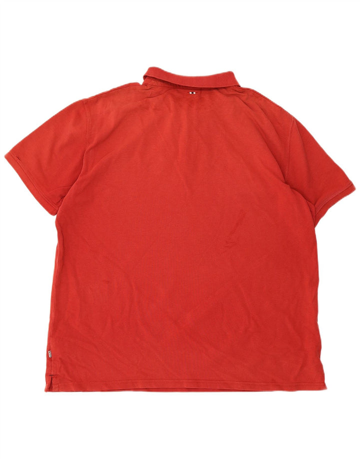 Polo da uomo NAPAPIJRI 3XL in cotone rosso