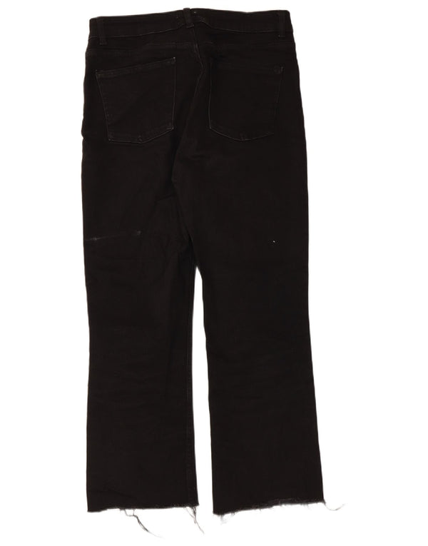 Jeans corti da donna Zara EU 42 Large W32 L25 cotone nero