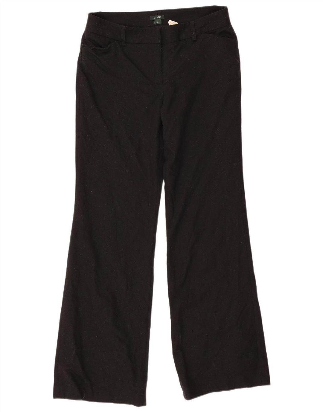 J. CREW Pantaloni casual bootcut da donna a vestibilità bassa US 6 Medium W30 L32 Neri