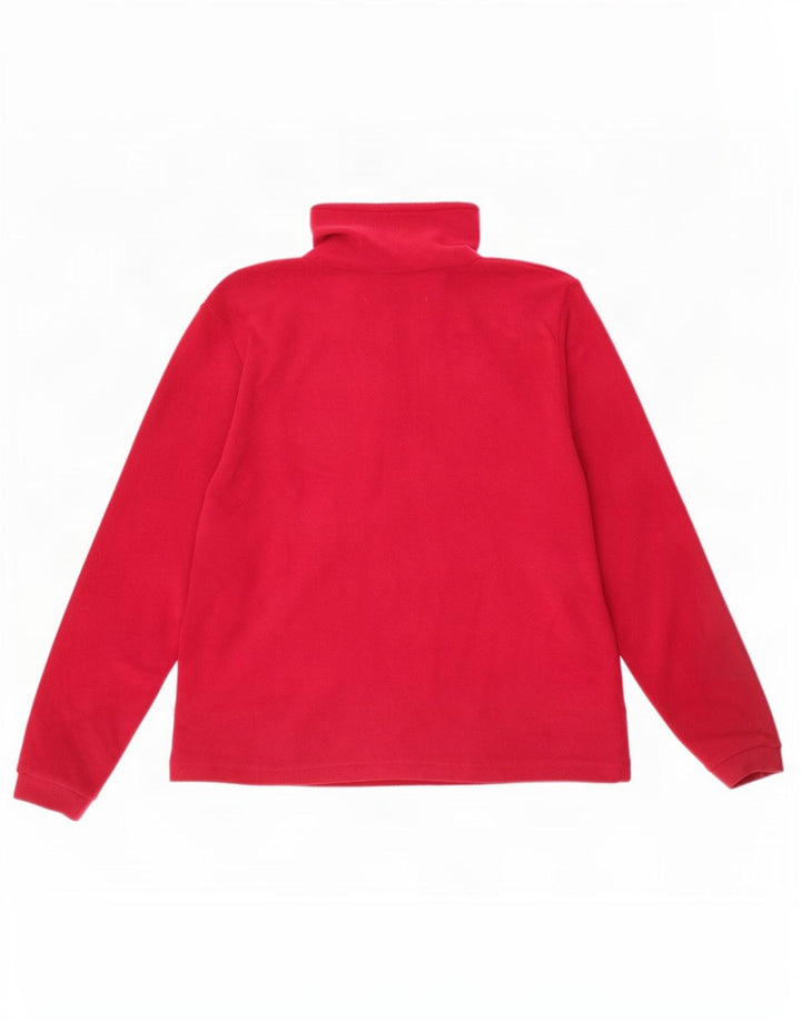 Maglione in pile da donna con collo e zip Mountain Warehouse UK 14 Large Rosso Poliestere