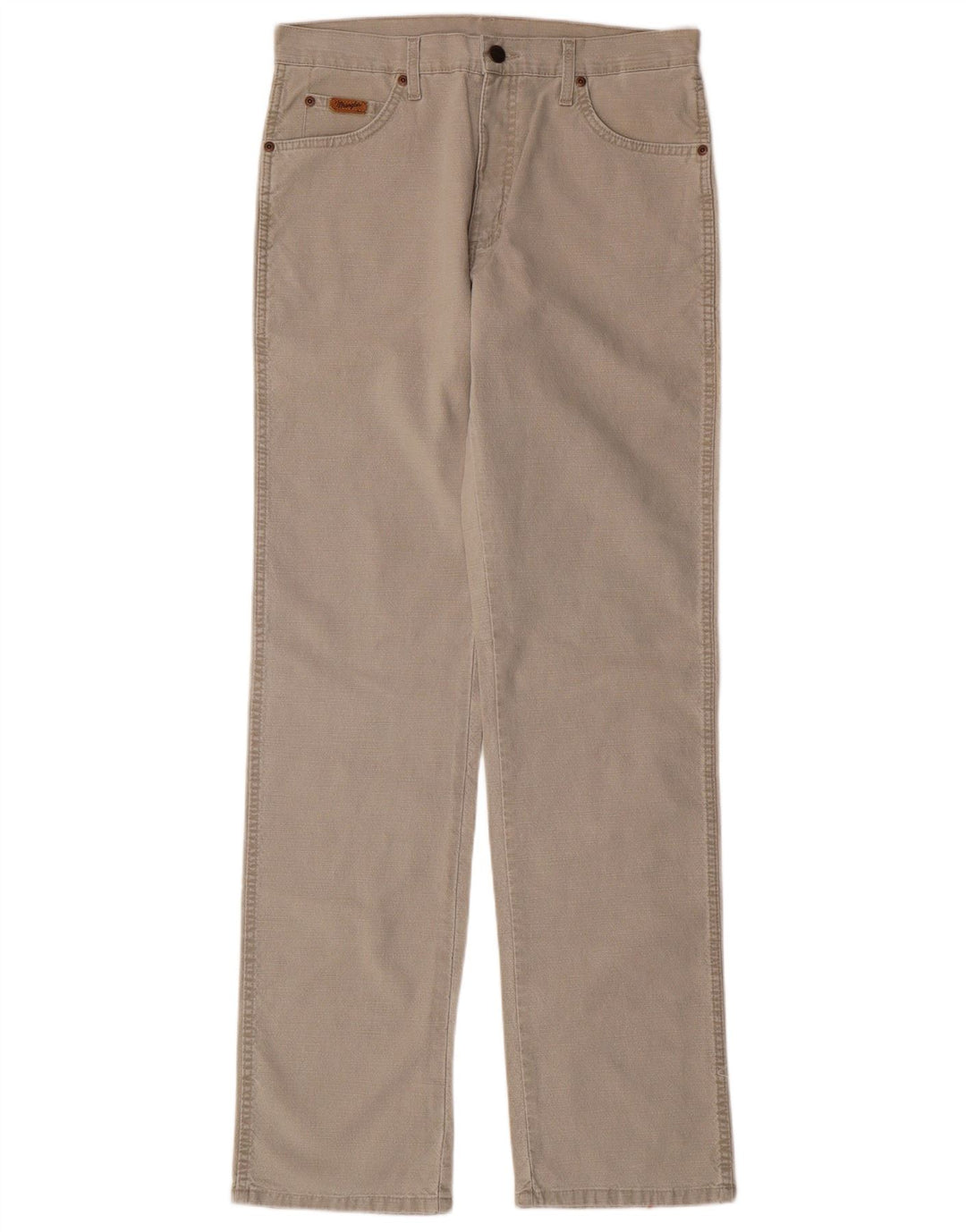 WRANGLER Pantaloni casual dritti elasticizzati Texas da uomo W32 L34 cotone beige