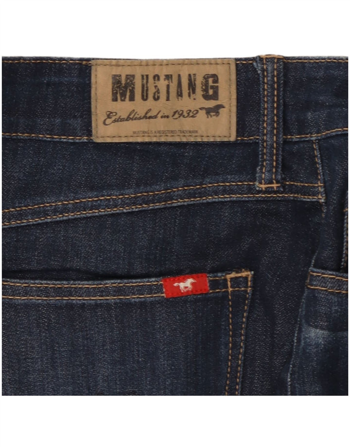 Gonna di jeans da donna Mustang W32 grande blu