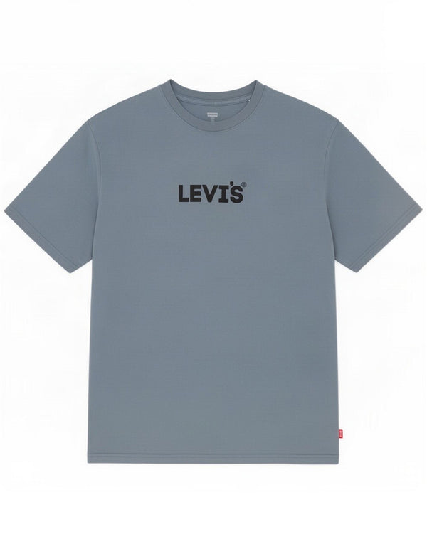 Levi's T-shirt grafica da uomo con vestibilità comoda, cotone grigio medio