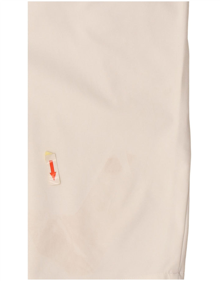 Pantaloncini chino da uomo Adidas W34 Large poliestere bianco