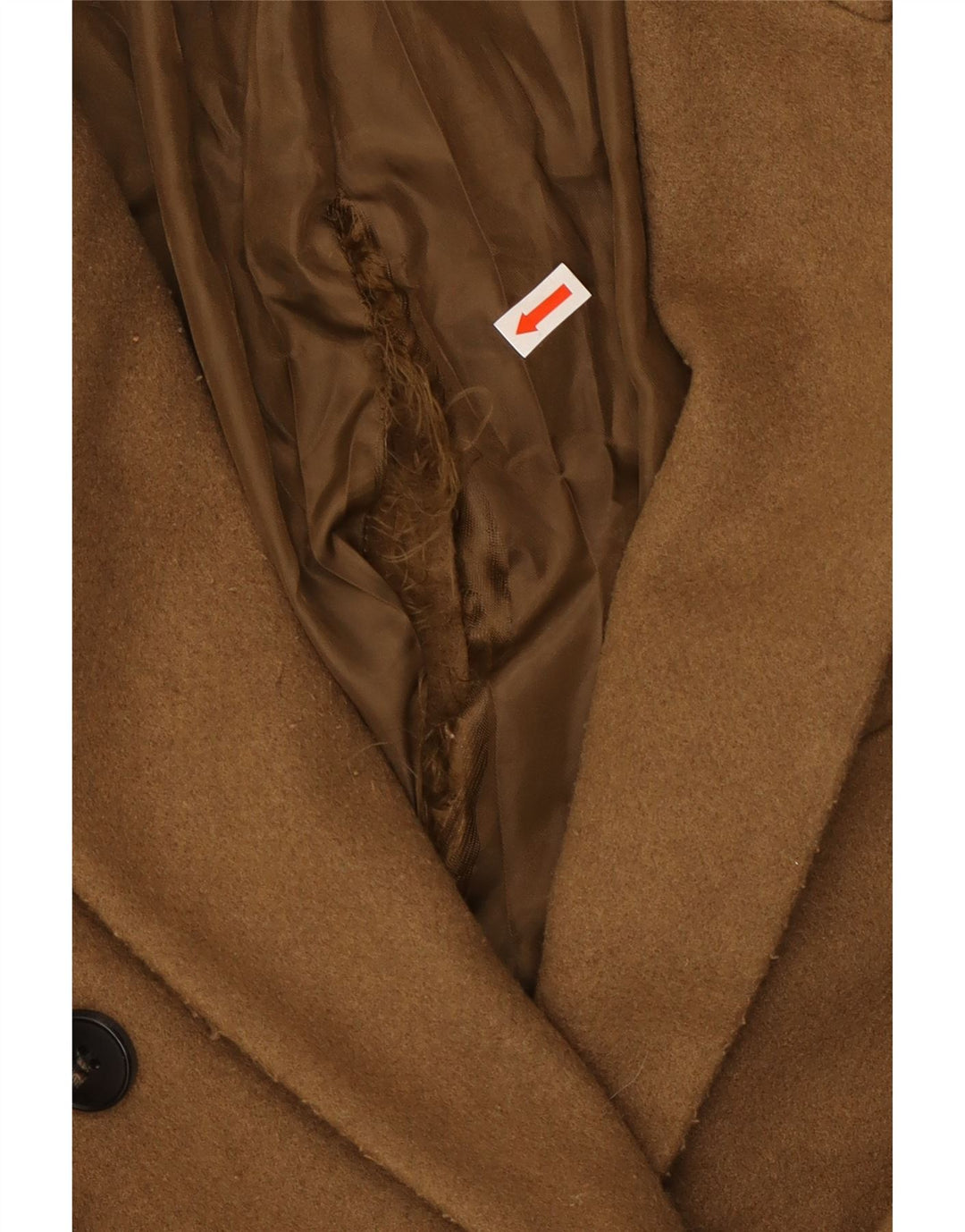 Topshop Cappotto doppio petto oversize da donna Petite UK 4 XS Marrone