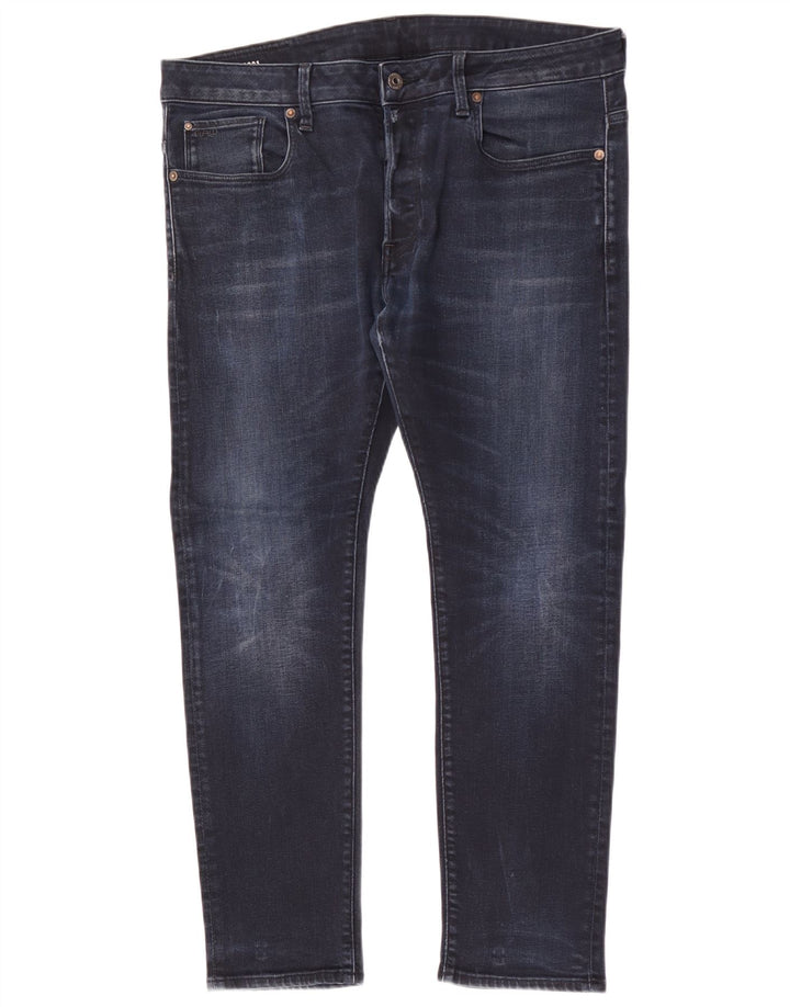Jeans slim da uomo G-Star W36 L28 cotone blu navy