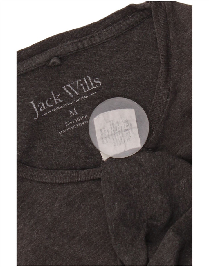 T-shirt da donna Jack Wills Top in cotone grigio medio
