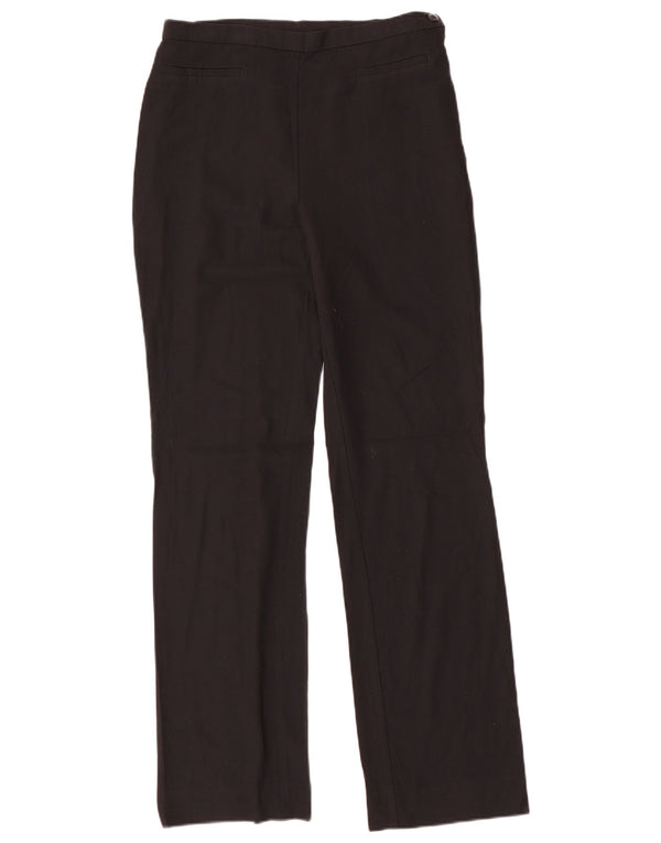 Pantaloni casual dritti da donna Marks & Spencer UK 12 medi W28 L32 neri