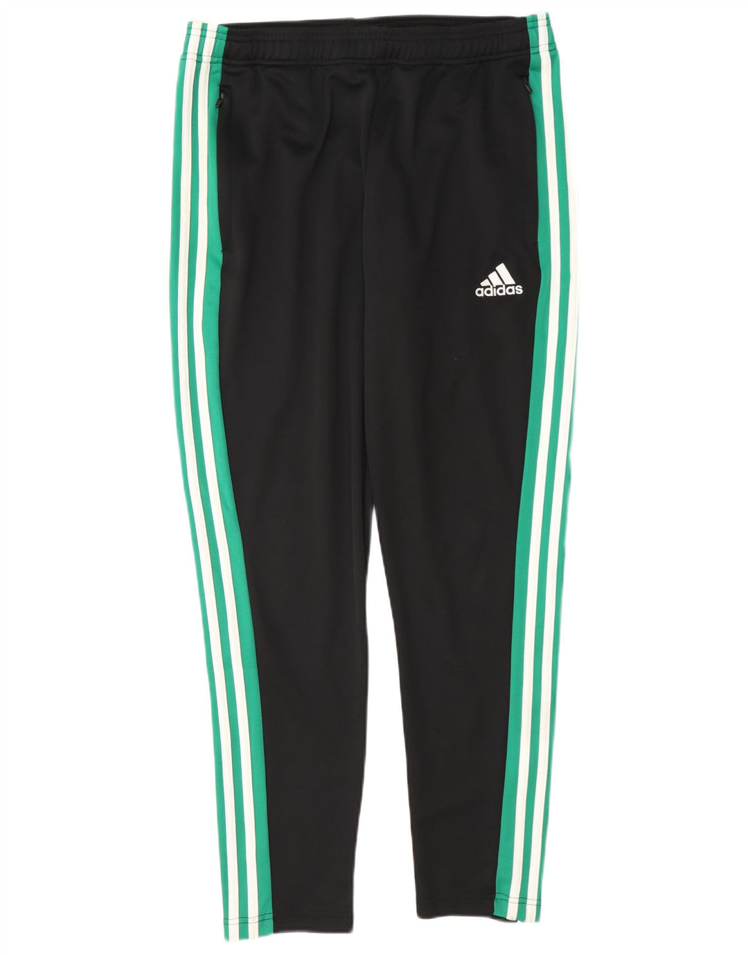 Pantaloni da tuta Adidas Climalite da uomo, grandi, in poliestere color block nero