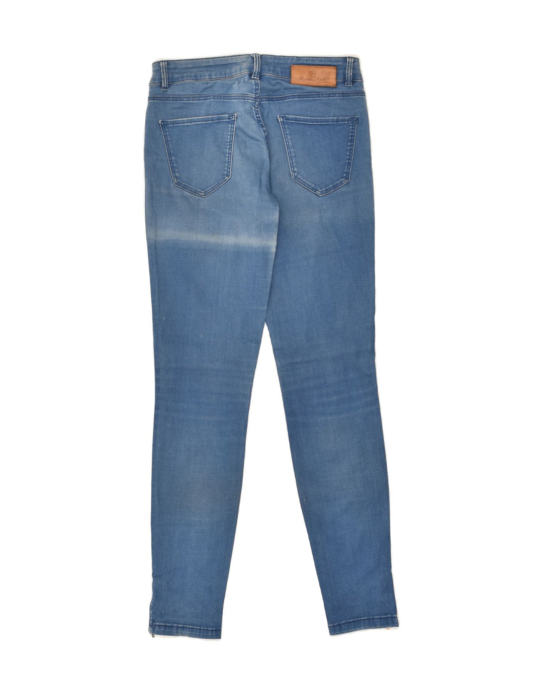 MASSIMO DUTTI Womens Skinny Jeans US 4 Small W28 L30 Blue Cotton | Vintage Massimo Dutti | Thrift | Second-Hand Massimo Dutti | Used Clothing | Messina Hembry 