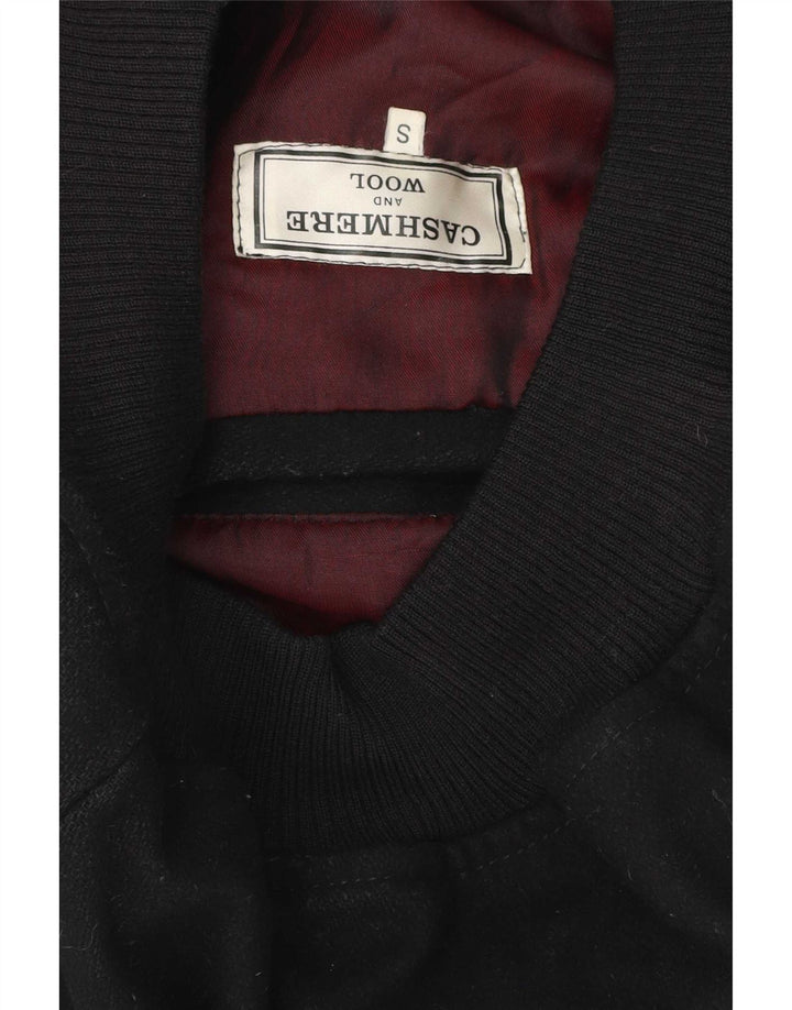 Giacca a vento bomber da uomo vintage UK 36 Small Black Colourblock
