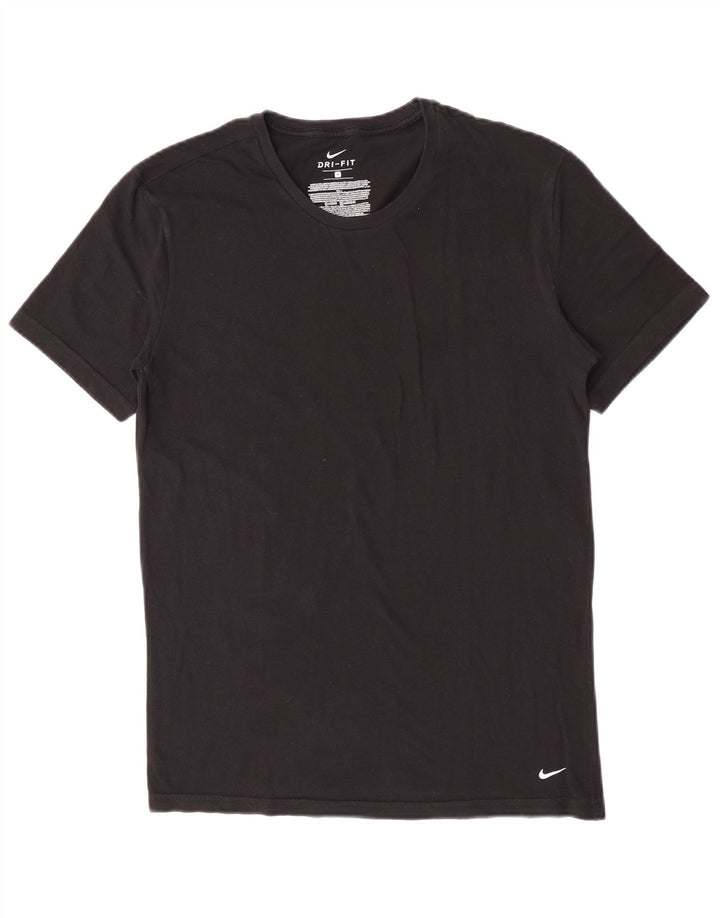 T-shirt Nike Dri Fit da uomo in cotone medio nero